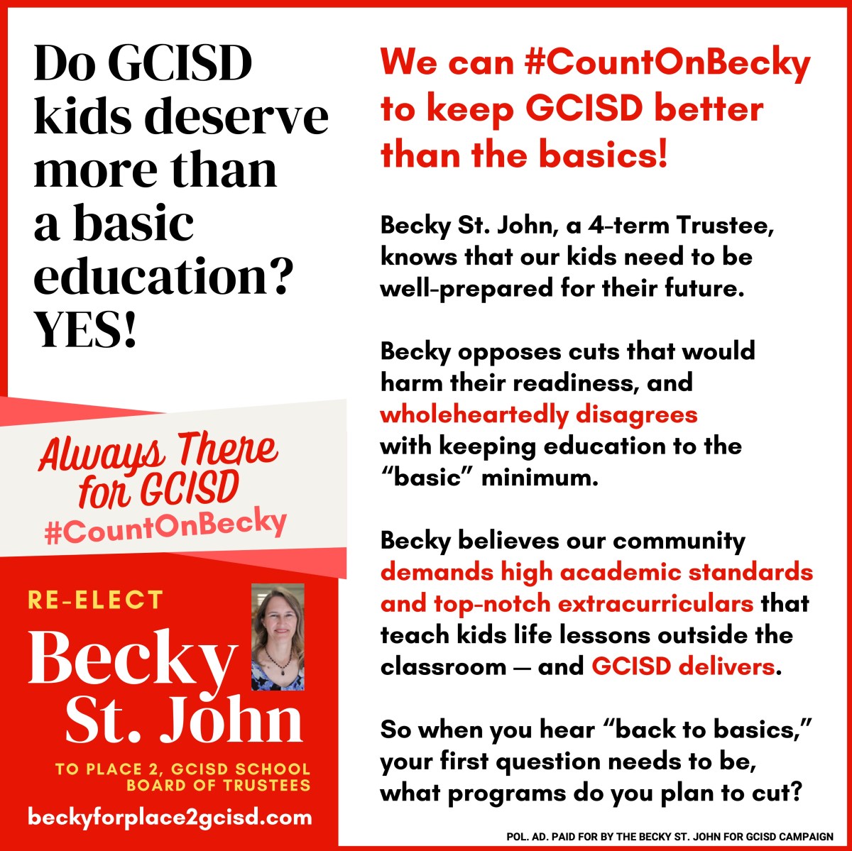 #CountOnBecky for Better than the&nbsp;Basics